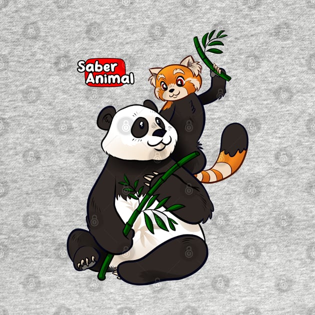 I LOVE PANDAS by Saber Animal